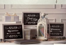 Nwt Pkg Of Printed Wedding Signs
