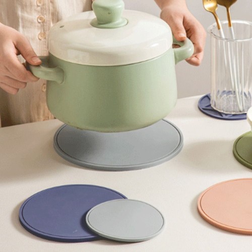 5Pcs Table Mats Dining Placemat Silicone Mats Insulation Tableware Mat Round AU - Picture 9 of 23