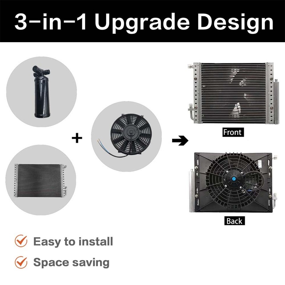 12V Truck RV Air Conditioner Electric AC Compressor Unit Kit Universal ...