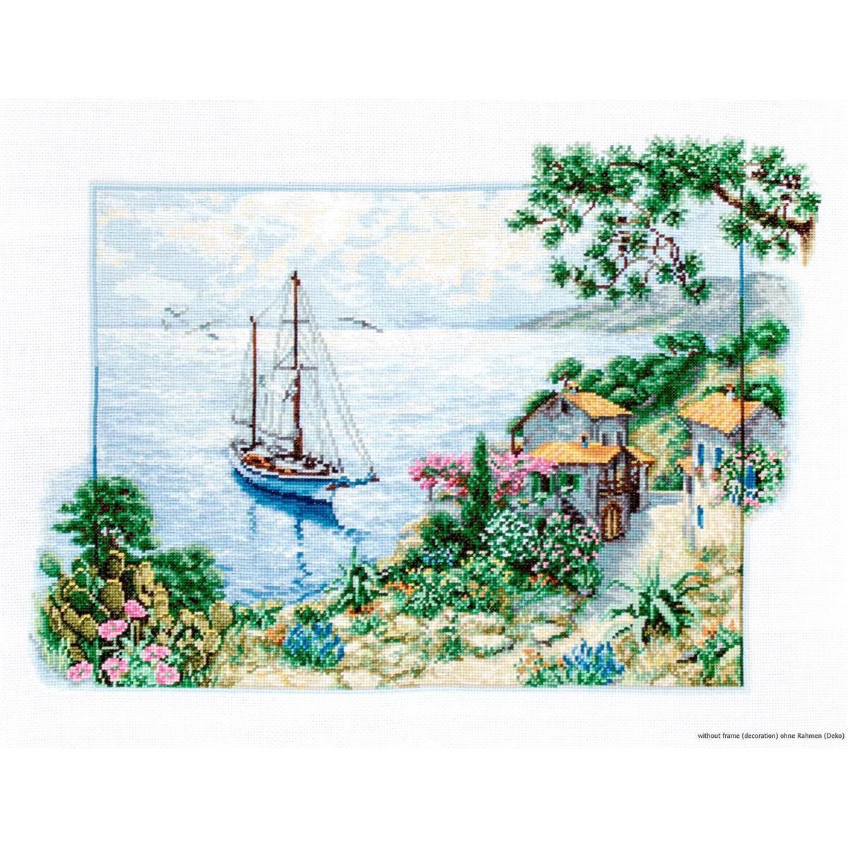 Luca-S counted Cross Stitch kit ""Seascape"", 38,5x28cm, DIY