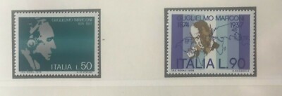 Italien 1957 Satz 100. Geburtstag Marconi Nobelpreis 1909 Physik postfrisch
