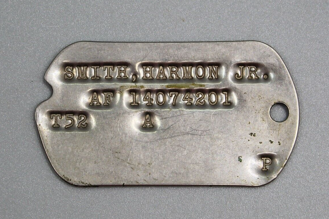 米軍 実物 IDタグ USAAF Stainless Steel US Army Dog Tag ID Set