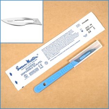 Swann Morton No. 23 Sterile Disposable Steel Scalpel Blade Handle With Guard
