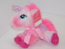 Valentine Unicorn Pink Plush Shiny Stuffed Toy Gift Valentines Day