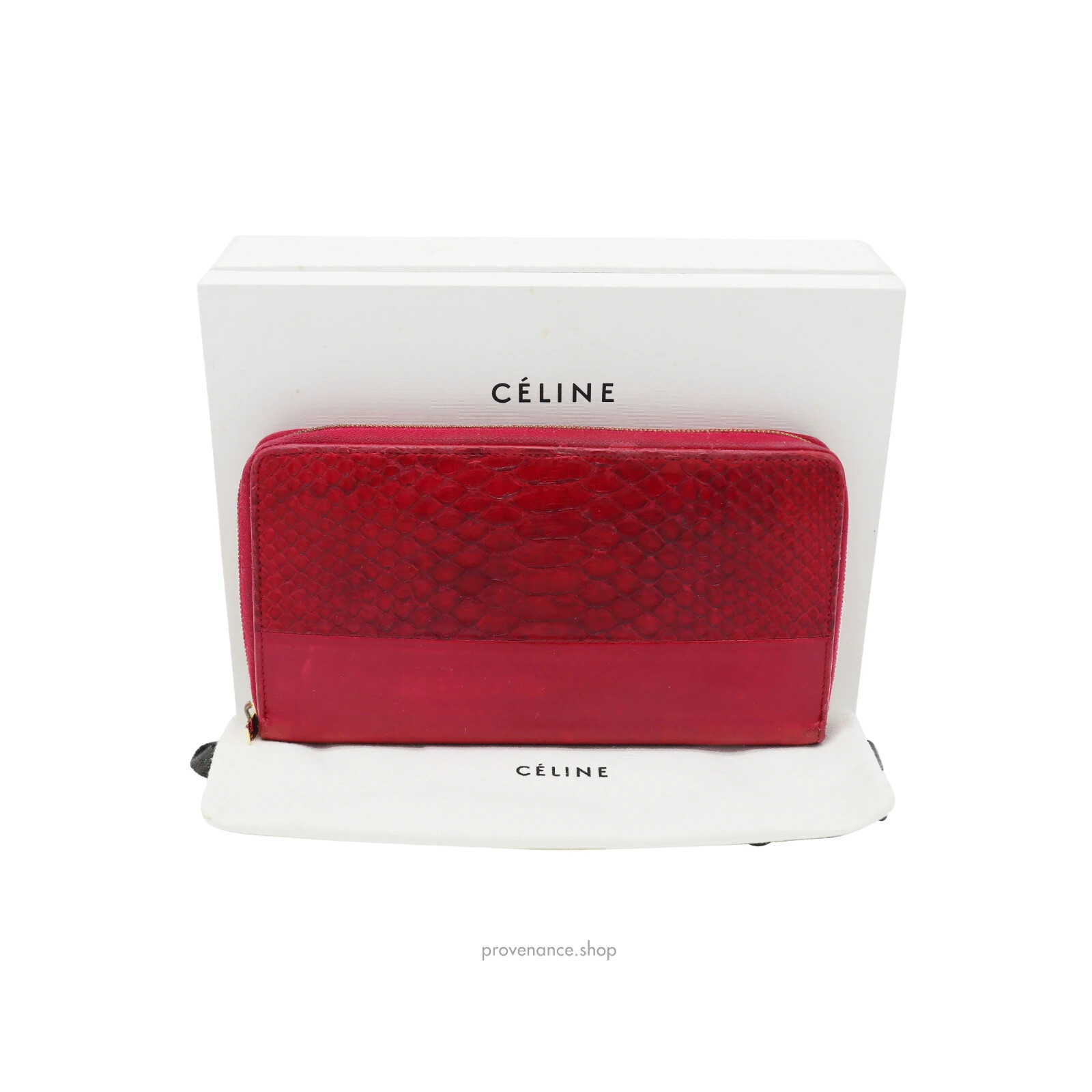 Unique CELINE Women's Snakeskin Python Leather Lo… - image 1