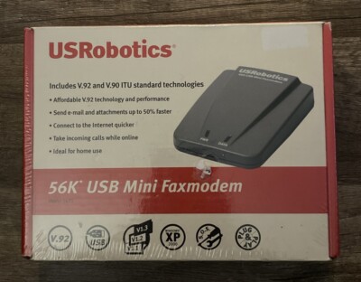 USRobotics 56K V.34 V.90 V.92 USB Mini  Fax Modem 5635 Brand New-factory sealed