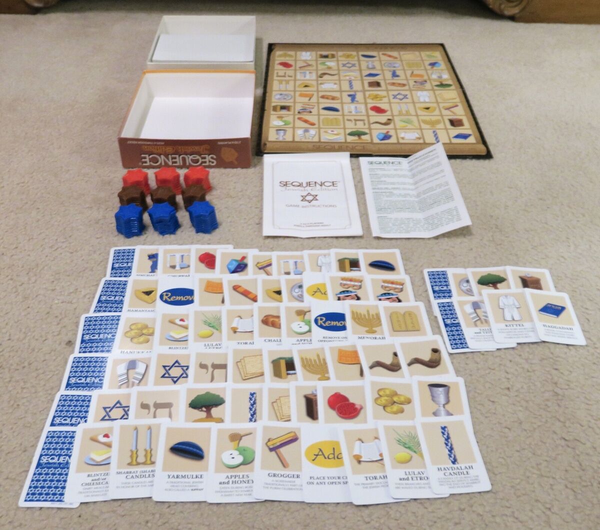 Sequence Jewish Edition Game COMPLETE Jax 2011 Religious Sequence Jewish Edition Game COMPLETE Jax 2011 Religious