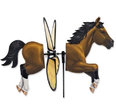 19'' BAY HORSE-Petite Garden Wind Spinner by Premier Kites & Designs
