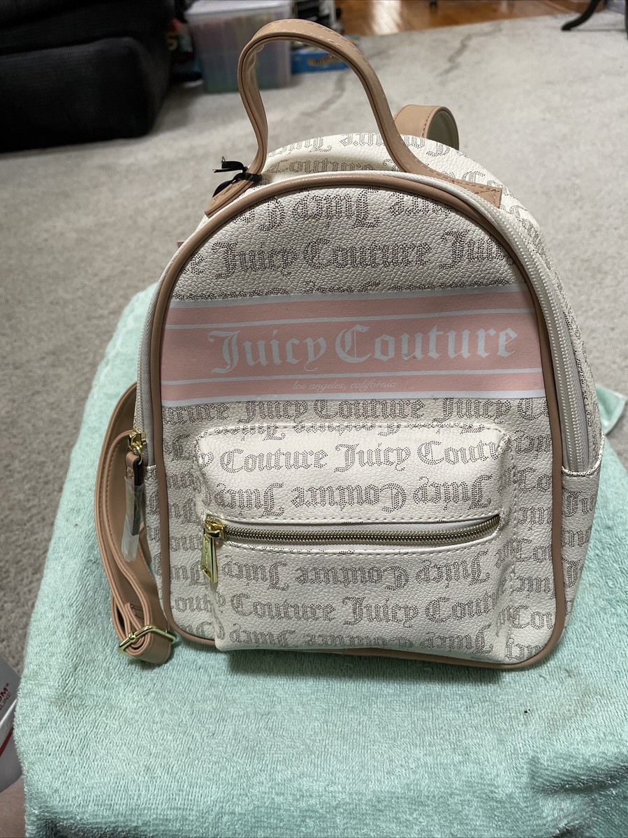 Juicy Couture Billboard Backpack Pecan White Beige New With  display picture 1