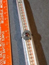 Vintage Sterling Silver Garnet RingSize 6 [Fas] (Ww11/462)