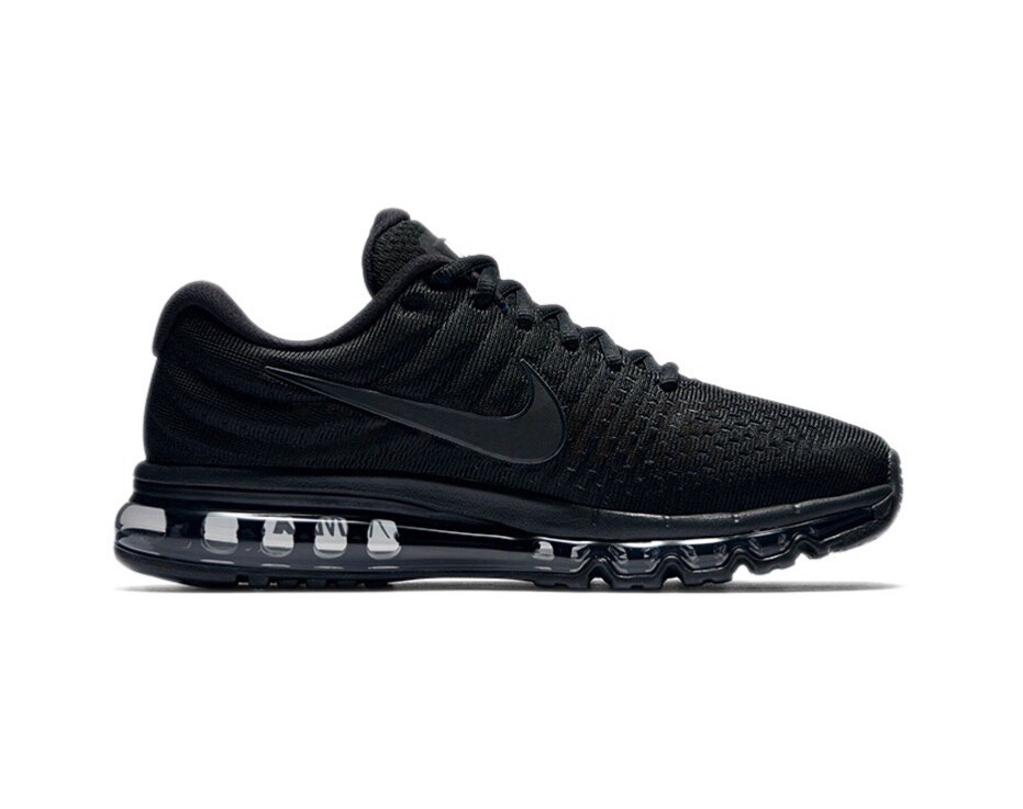 Nike Air Max 2017 Triple Men's Black Sneakers Size7-11 free shipping