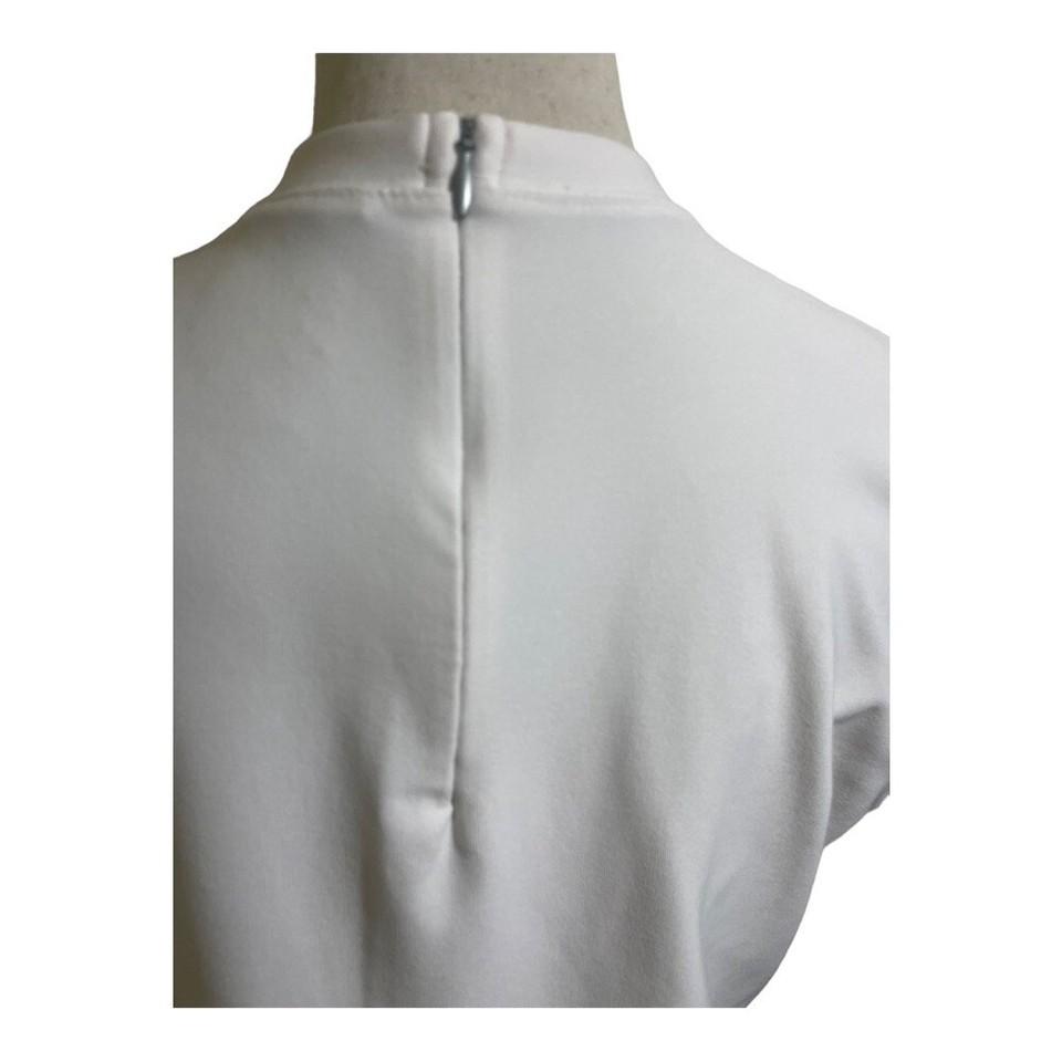 Nike Golf womens shirt. Short sleeve zipper back white. Golf. Medium eBay