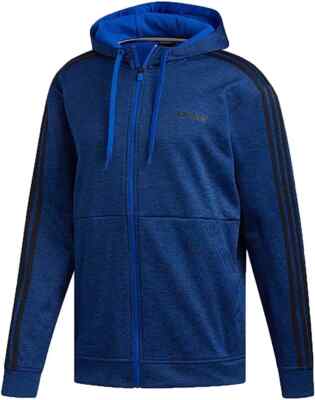 NWT adidas Men s Tech Full Zip Fleece Hoodie Performance Hooded Track Jacket, M