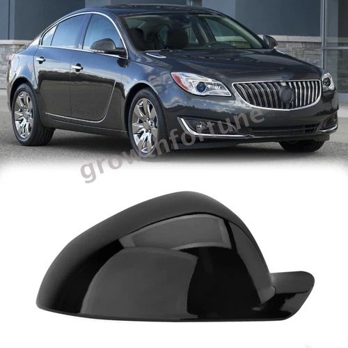 Right Passenger Side Car Door Mirror Cover Cap Black For Buick Regal 2008-2016