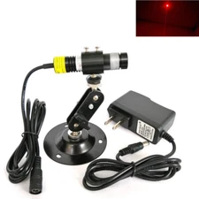 Focusable 650nm 100mW 200mW Red Dot Laser Diode Module 5V Adapter 16mm Holder