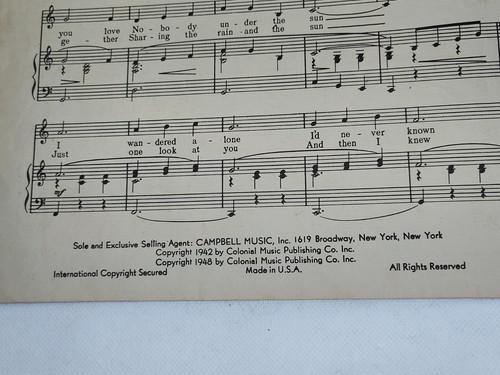 โ
๐น๐YOU ARE THE ONE AMES BROTHERS Sheat Music Book 50's Piano Chords ๐๐ธSEE๐ธ - Picture 9 of 20