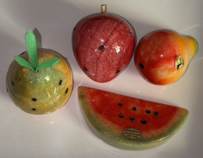 Onyx Tellez Tecali Puebla Fruit Pear Watermelon Pineapple Strawberry