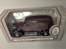 Vintage 1938 PANEL TRUCK BANK ERTL- CT FARM  FAMILY 1/25 UNBOXED FREE SHIPPING