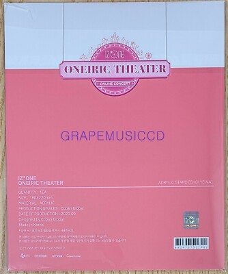 IZ*ONE IZONE ONEIRIC THEATER ONLINE CONCERT GOODS ACRYLIC STAND