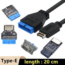 USB 3.1 Type E Front Panel Header Male to USB 3.0 MotherBoard IDC 20 Pin Cable