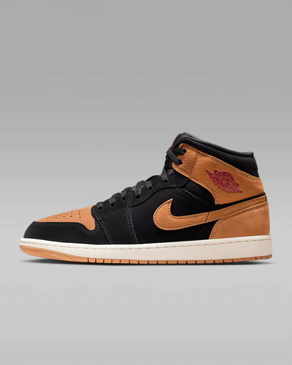 NIKE ナイキ　エアジョーダン1 MID Nike Air Jordan 1 Mid SE HV4091-002 Black/Varsity Red/Sail/Flax