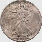1940 Gem BU Walking Liberty Half Dollar, Lustrous, Pastel Color Toned, No Res!