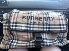 Authentic Light Wear Burberry Check Print Diaper Bag Diaper Bag