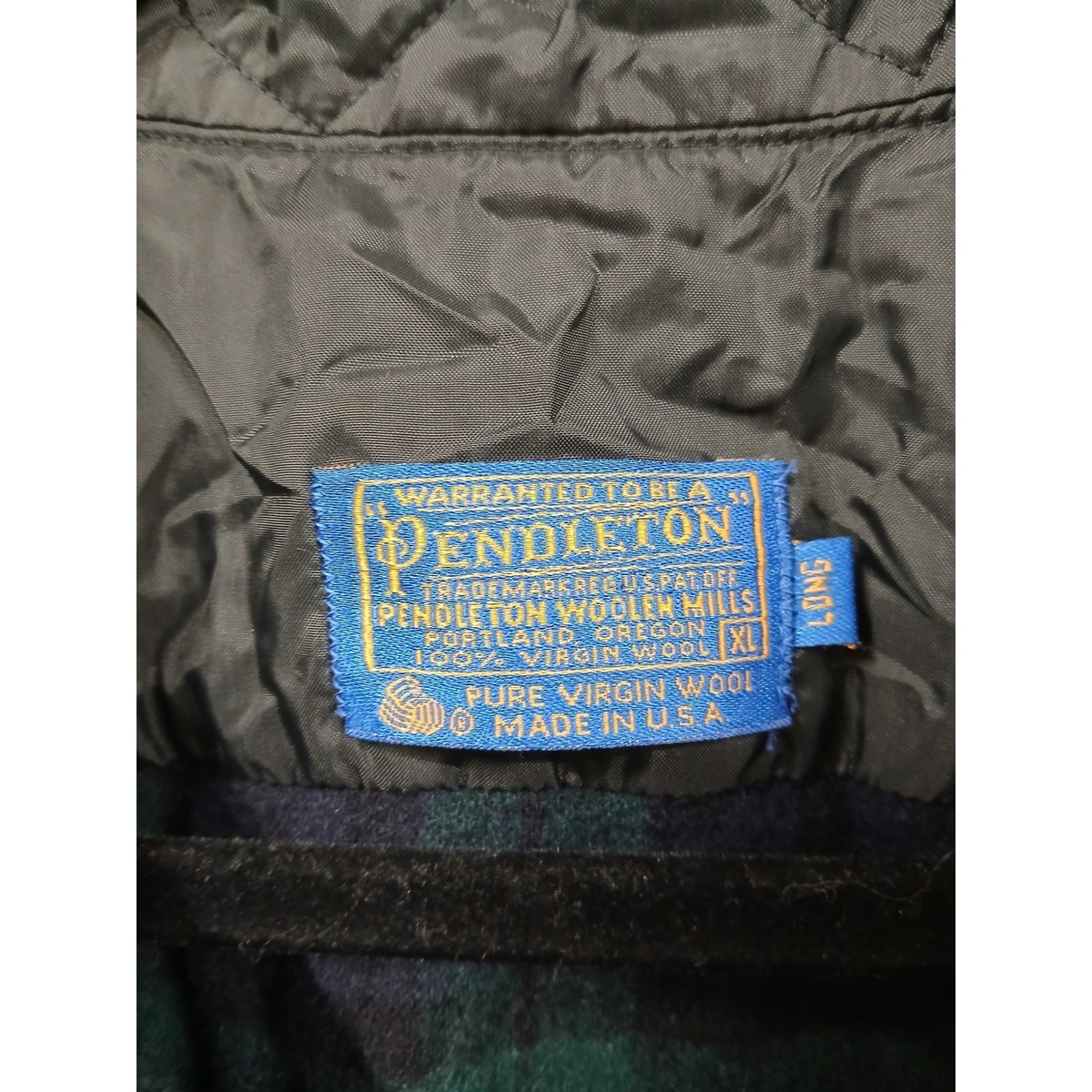 authentic vintage Pendleton Woolen Mills 100% Virgin Wool Shirt Jacket XL Long View 6