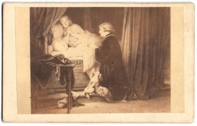 Fotografie Gemälde: Die Kinder Eduard, nach v. de la Roche 