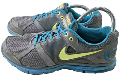 Nike LunarForever 2 Mens Size 10 Gray Blue Running Shoes 554895-003 Athletic Gym