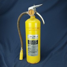 Vintage Stop-Fire ABC Allclass Fire Extinguisher Model HV-12 Industrial Yellow M