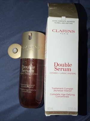 Clarins Double Serum Hydric+Lipidic Broke In Shipping