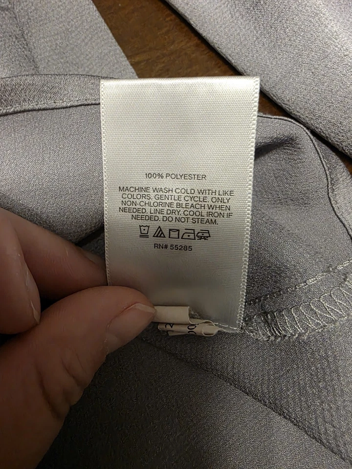 Blusa Express Portofino Camisa Manga Larga Botones Pestaña Enrollable L Carrera Plateada Foto 2 de 4