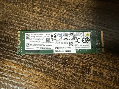 Intel UKKCC01Q7156HK 512gb 95% Health NVMe SSD