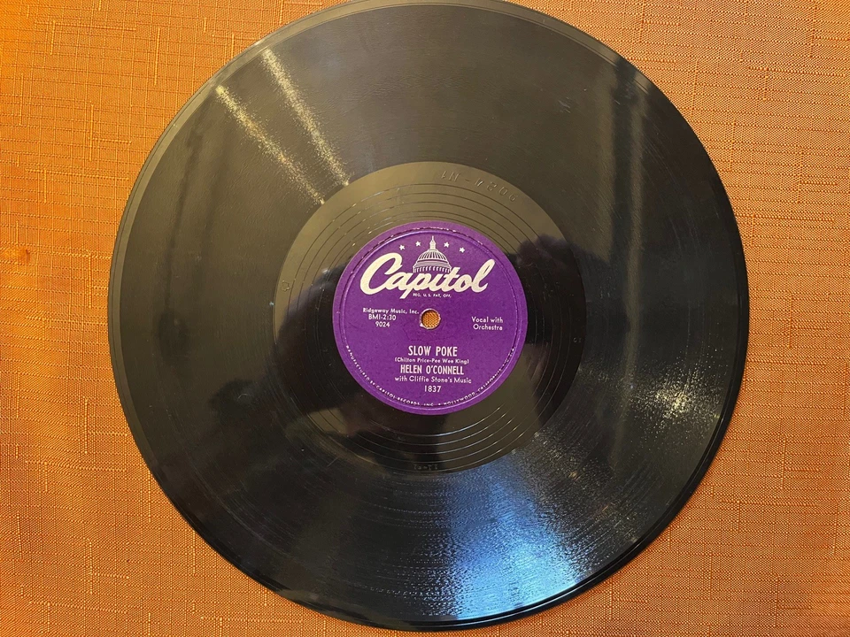 Vintage 78 RPM Records Lot of 9Records Various Artists 1950s Decca Coral etc. Foto 2 de 4