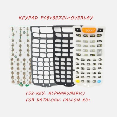 Keypad PCB+Overlay+Bezel (52-Key, Alphanumeric) for Datalogic Falcon X3+