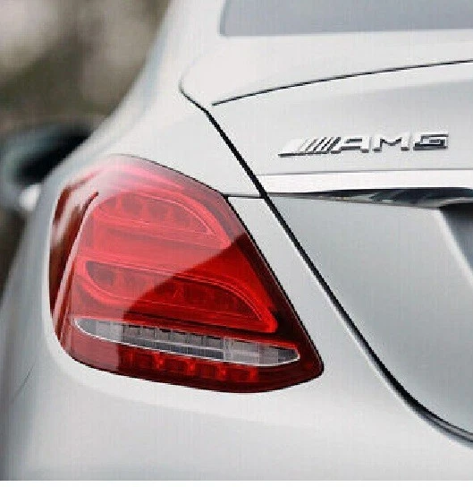 AMG für Mercedes Emblem Logo Heck Heckklappe Aufkleber Hinten Logo Silber NEU - Bild 3 von 4