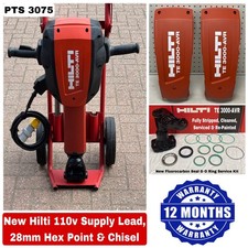 HILTI TE 3000-AVR 110v 1760w 30kg INDUSTRIAL DEMOLITION BREAKER with TROLLEY