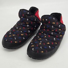 The North Face Nuptse Praction Slipper Bootie Multi Logo Black Red Mens 10