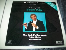 AN EVENING WITH DANNY KAYE Laserdisc VERY GOOD CONDITION ZUBIN MEHTA VERY RARE