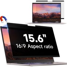 Laptop Sichtschutzfolie 15,6 Zoll Magnetisch Anti Blaulicht Blendschutz Blick...