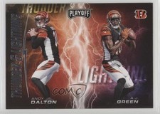 2017 Panini Playoff Thunder and Lightning Andy Dalton AJ Green #9 1i3