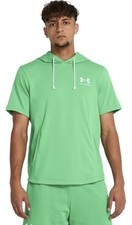   Under Armour mens Rival Terry Short-sleeve Hoodie Mens S Green MSRP: 55
