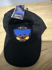 Poppy Playtime Huggy Wuggy Culturefly Official Baseball Cap Hat Black Logo NEW