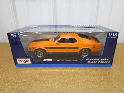 1970 Ford Mustang Mach 1 Twister 1/18 MAISTO SPECIAL EDITION orange diecast Z