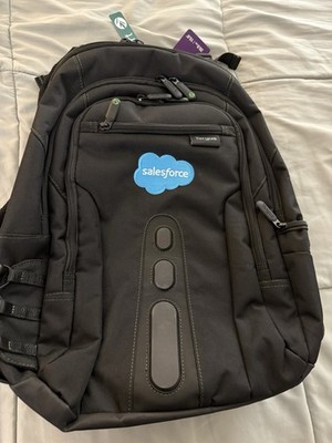 Targus Salesforce 15.6'' Spruce EcoSmart Laptop Backpack Black TBB013US NWT