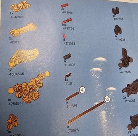 Lego Bionicle Mahri Toa Hewkii (8912) with Manual - Incomplete