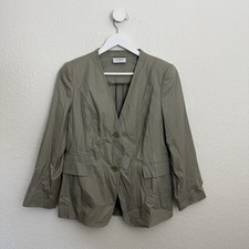 Akris Blazer Damen Grau Gr. 40/L 90er Business Büro