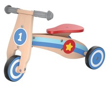 PLAYTIVE Aktiv-Spielzeug Rutschrad Holz Lauflernrad Dreirad