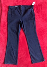 NYDJ BARBARA BOOTCUT DENIM JEANS WOMENS PANTS 18 Dark Blue  Made In USA   RN